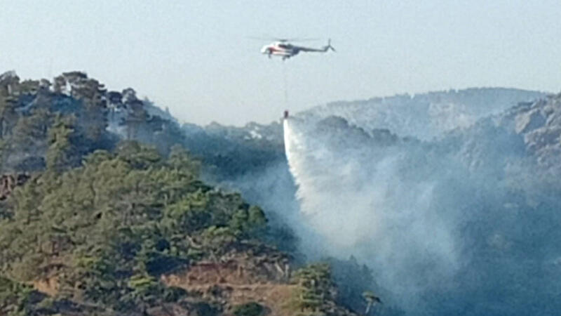 Antalya'da orman yangını 1 saatte kontrol altına alındı