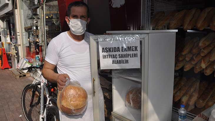 Kastamonu'da fırıncıdan 'askıda ekmek' kampanyası