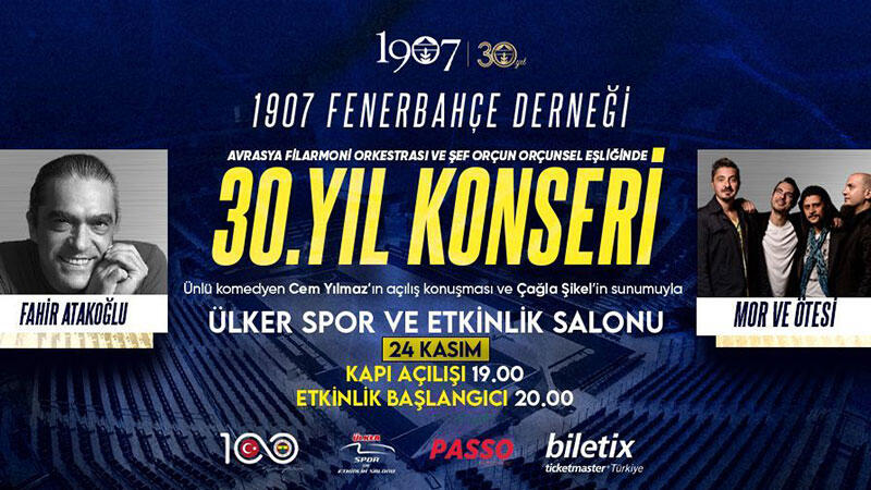 1907 Fenerbahçe Derneği'nden 30'uncu yıla özel konser