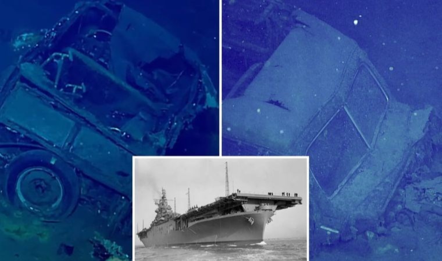80 Yıllık Sır Gün Yüzüne Çıktı: Batık Uçak Gemisinde Gizemli Bir Otomobil Bulundu