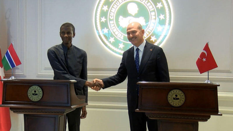 Bakan Soylu, Gambiya Cumhurbaşkanı Yardımcısı Joof ile görüştü