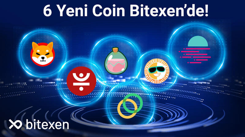 Bitexen’de 6 yeni kripto para listelendi