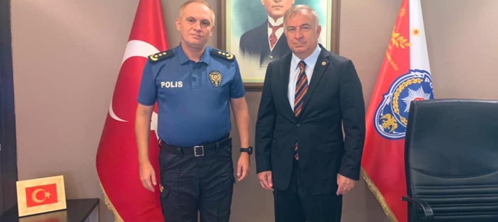 CHP'li Gökan Zeybek'den, Emniyet Müdürü Şensoy'a  Ziyaret