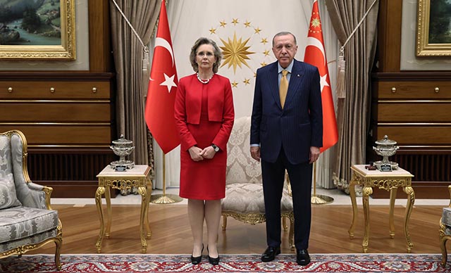 Cumhurbaşkanı Erdoğan, AGİTPA Başkanı Cederfelt'i kabul etti