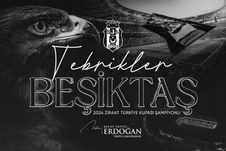 Erdoğan'dan şampiyon Beşiktaş'a kutlama