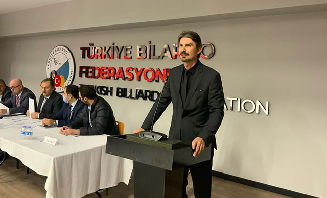 Ersan Ercan yeniden Bilardo Federasyonu başkanlığına seçildi