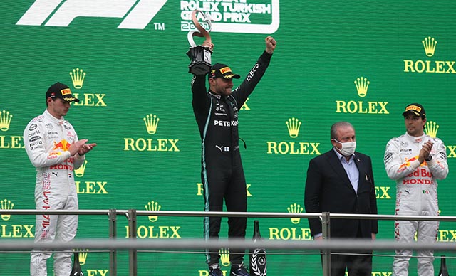 Formula 1 Rolex Türkiye GP'de kazanan Valtteri Bottas