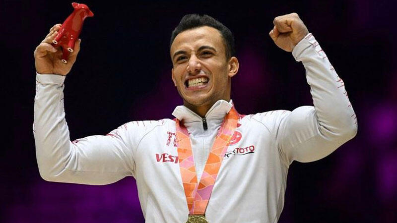 Milli cimnastikçi Adem Asil altın madalya kazandı