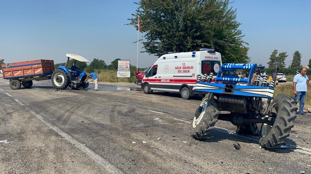 Osmaniye'de traktör ile otomobil çarpıştı: 1 ölü, 4 yaralı