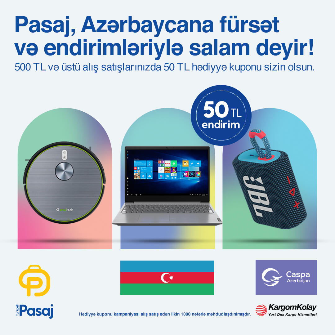 Turkcell Pasaj, Azerbaycan’da hizmet verecek