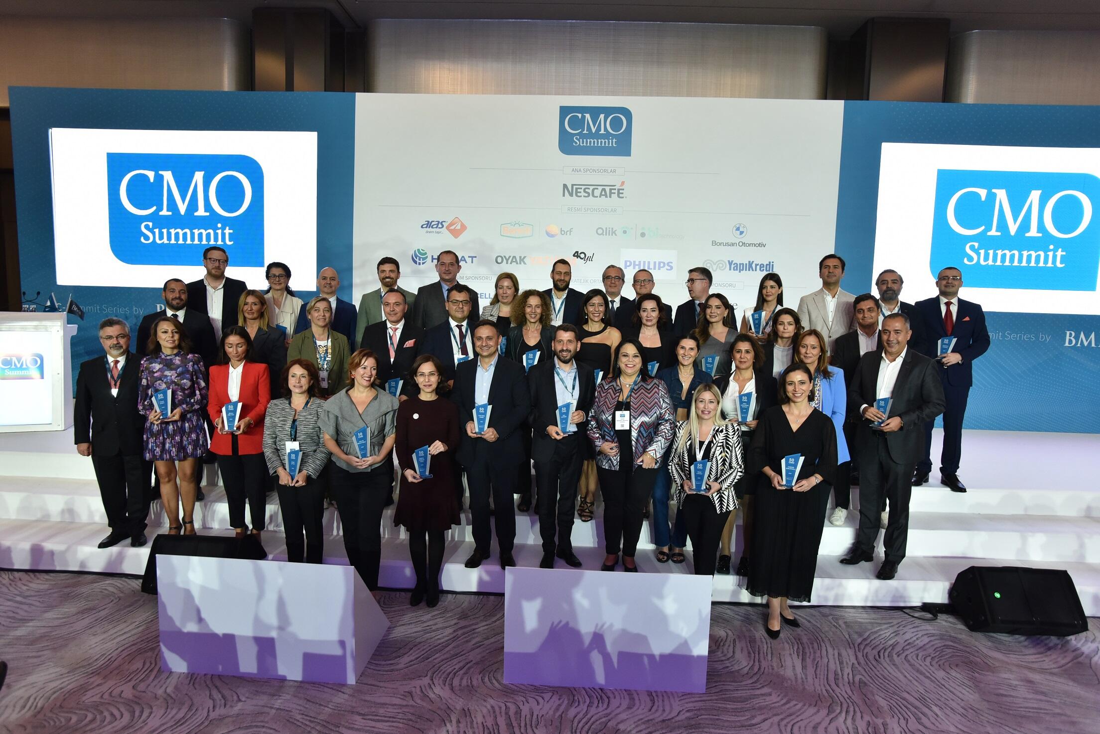 Türkiye’nin ‘en etkin 50 CMO’su ödüllerine kavuştu